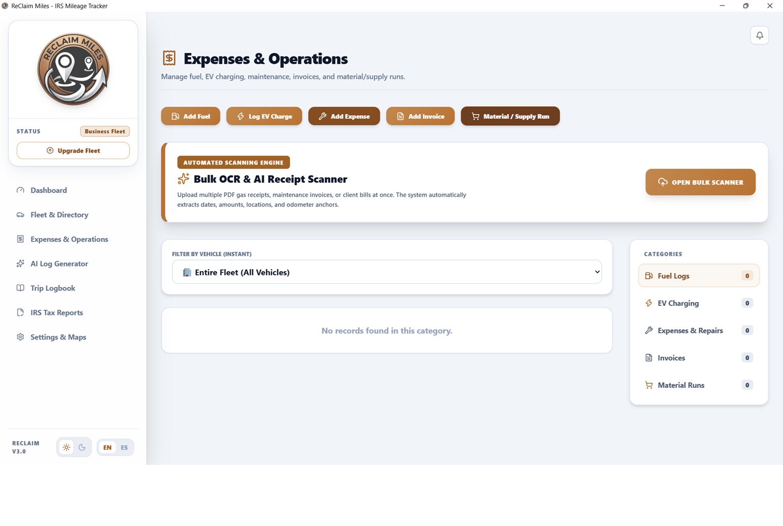 Bulk OCR staging